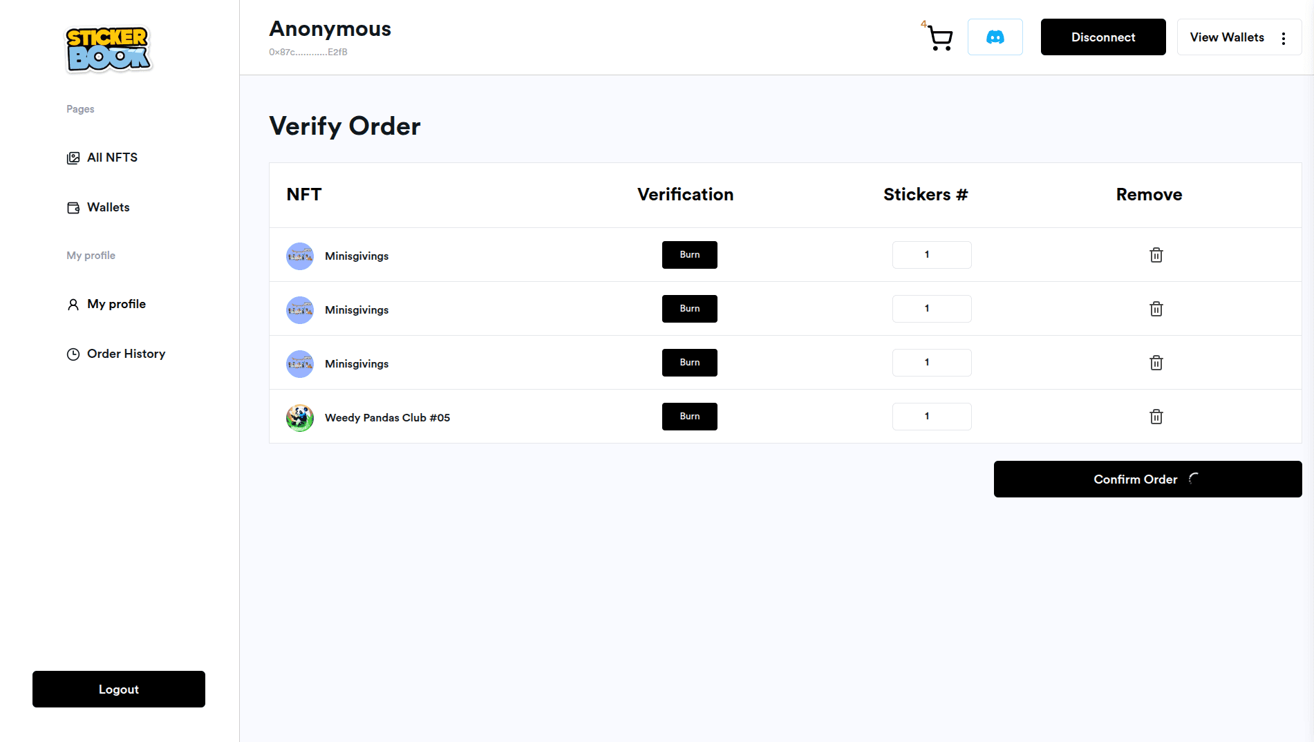 StickerBook - Burn NFTs & make Stickers screenshot 5