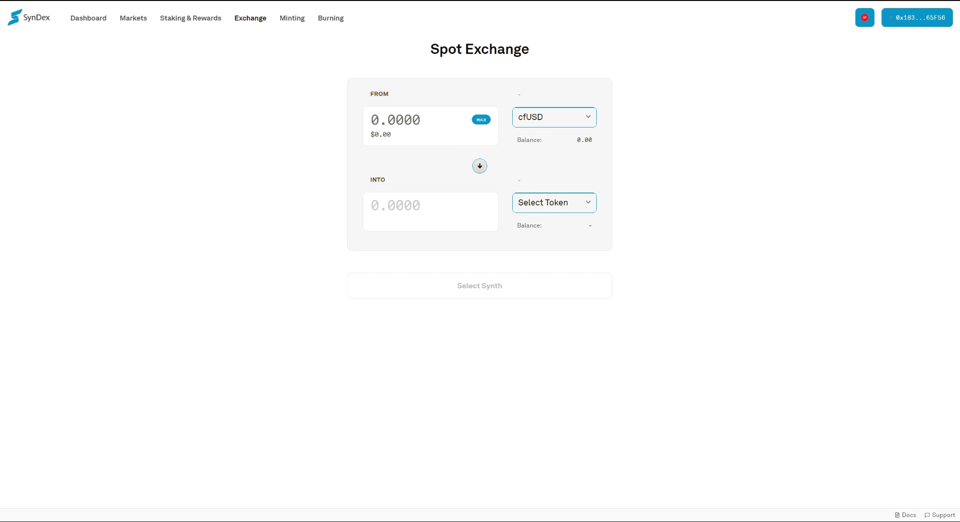 Syndex Protocol - A Synthetic assets trading platform screenshot 1