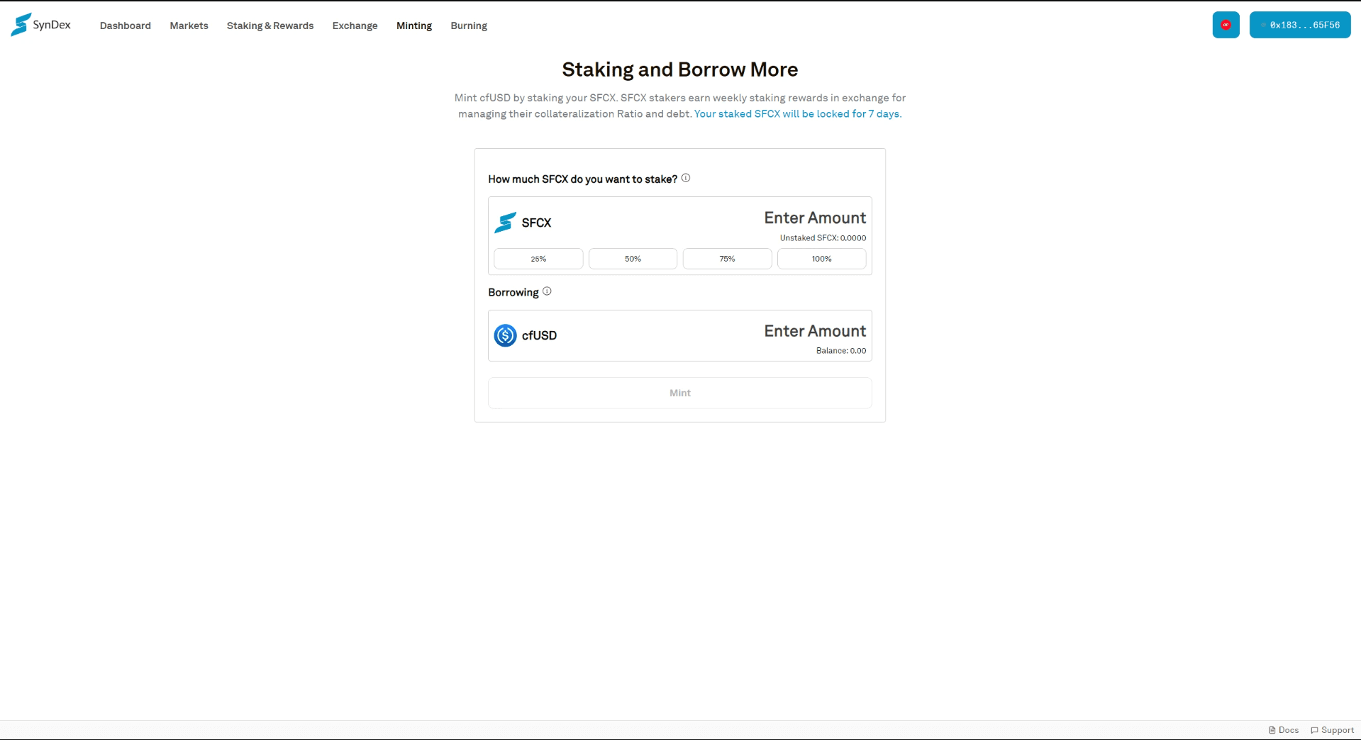 Syndex Protocol - A Synthetic assets trading platform screenshot 2
